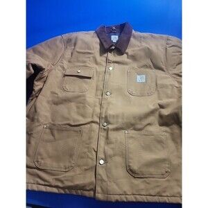 Carhartt Mens Brown C001-BRN Blanket Lined Jacket Size 3XL
